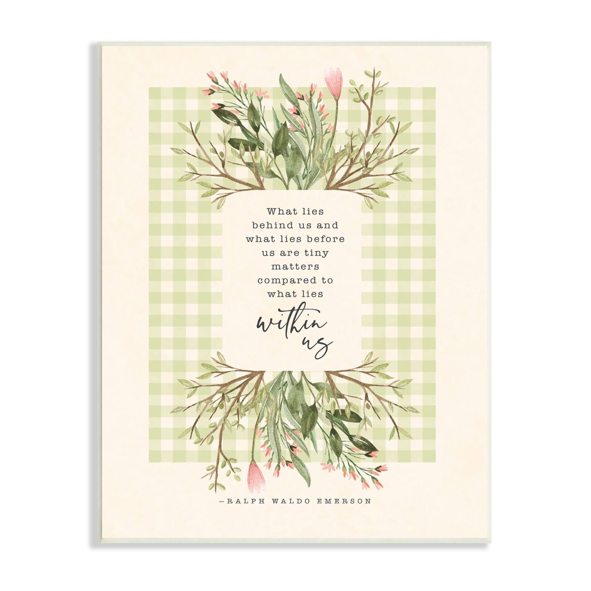 Stupell Industries What Lies Behind Us Phrase Motivational Living Today Wall Plaque